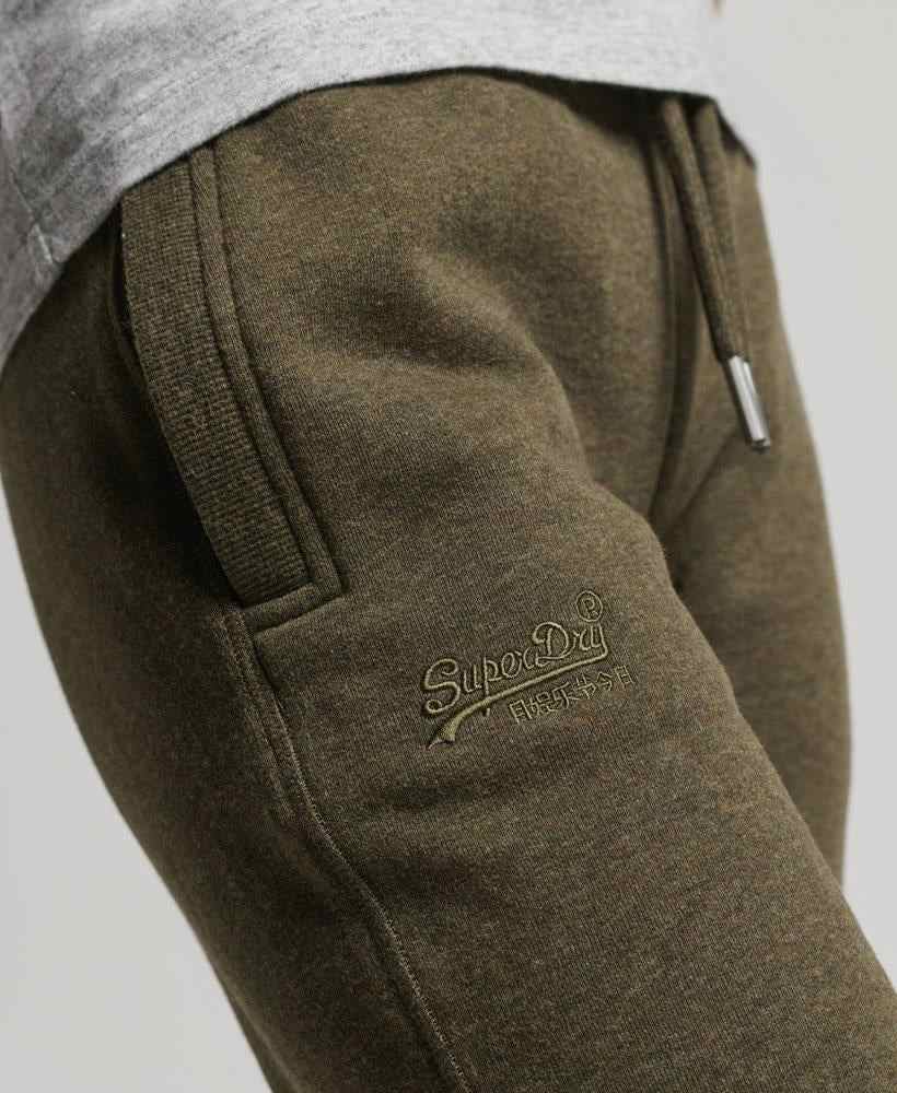 ORGANIC COTTON VINTAGE LOGO EMBROIDERED JOGGERS