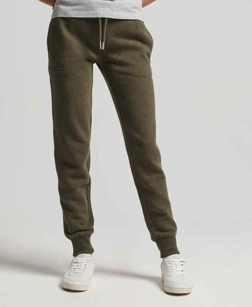 ORGANIC COTTON VINTAGE LOGO EMBROIDERED JOGGERS