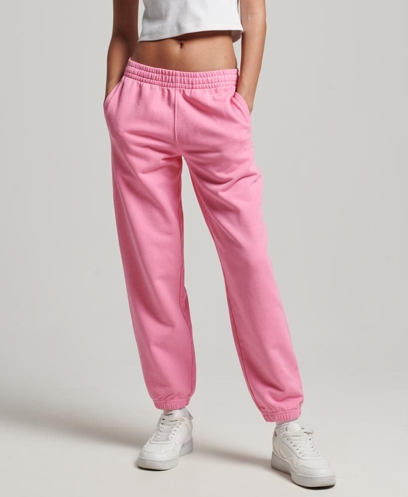 Ladies pink joggers on sale