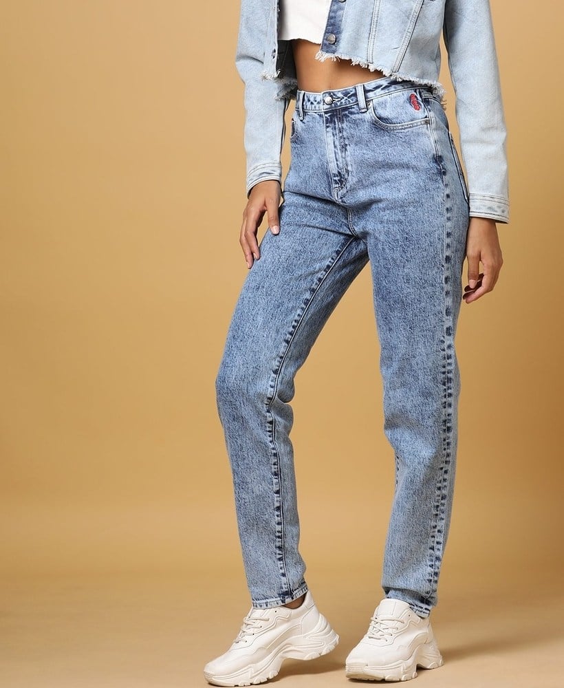 3 BARA SLIM TAP L BLEACH JEANS