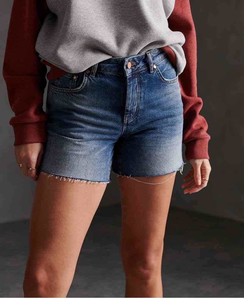 DENIM MID LENGTH SHORT