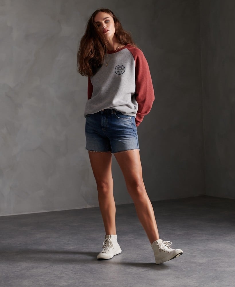 DENIM MID LENGTH SHORT
