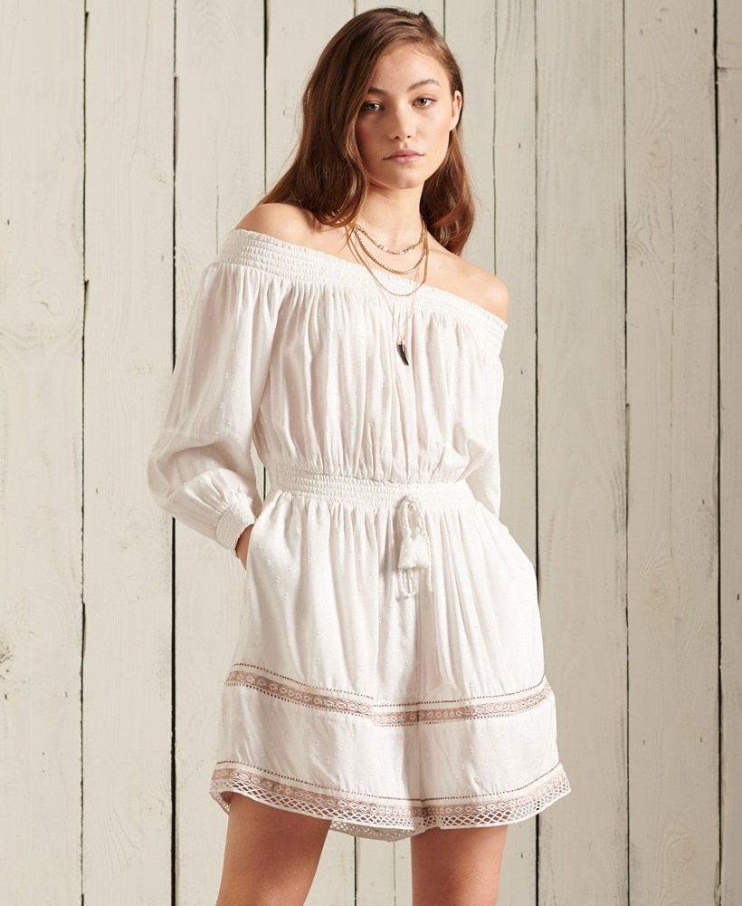 Off Shoulder Playsuit Moda, Sin Categoría - Crímenes De La Moda