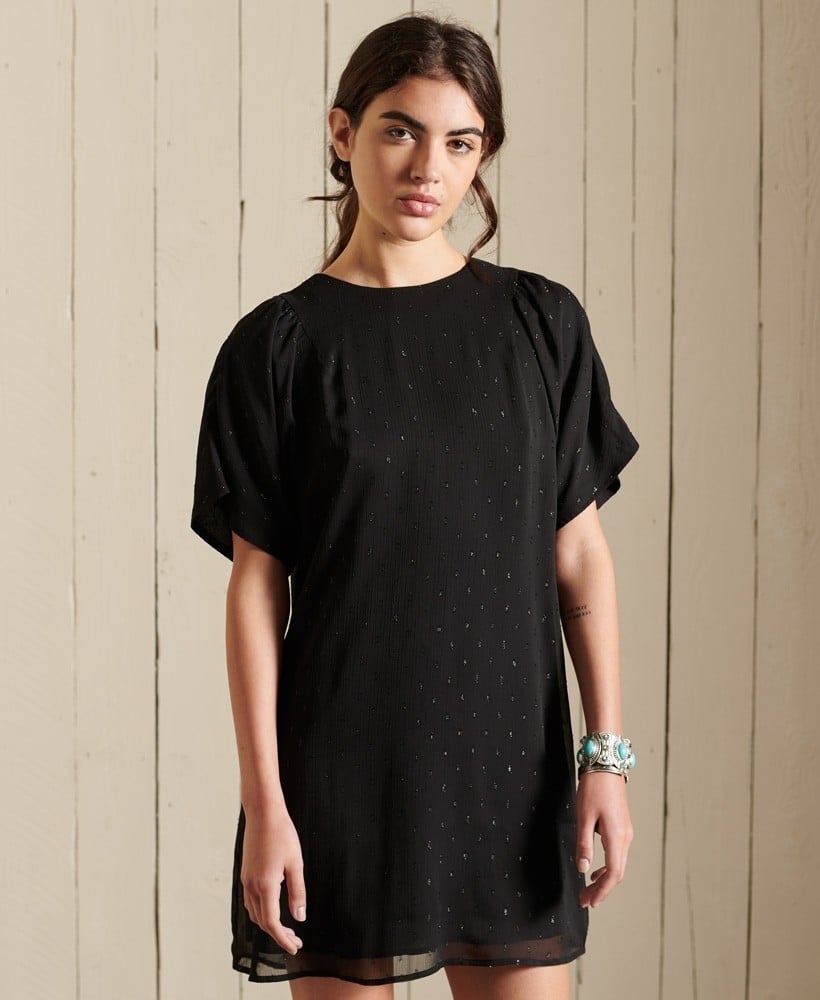 T-SHIRT METALLIC DRESS