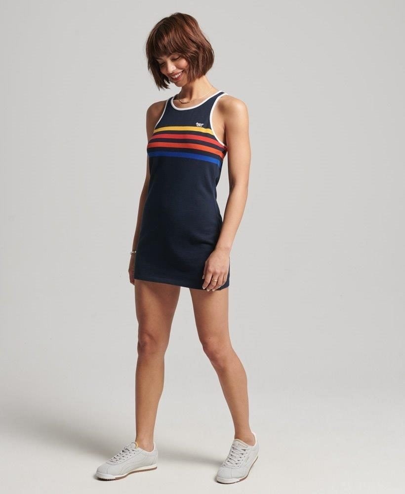 ORGANIC COTTON VINTAGE STRIPE DRESS
