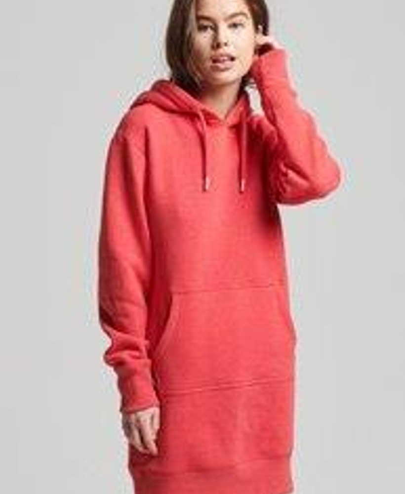 ORGANIC COTTON VINTAGE LOGO HOODIE DRESS
