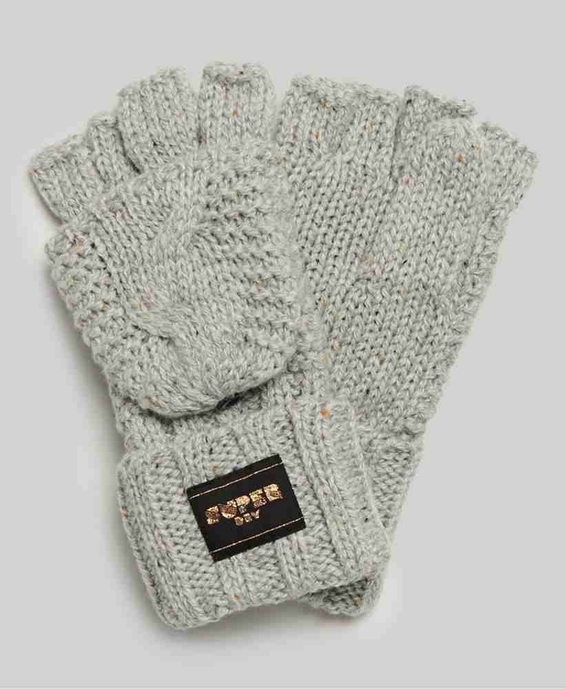 CABLE KNIT GLOVES