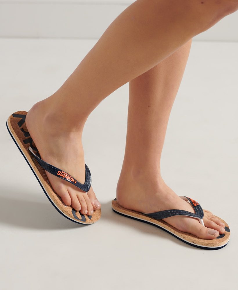 Superdry leather flip discount flops