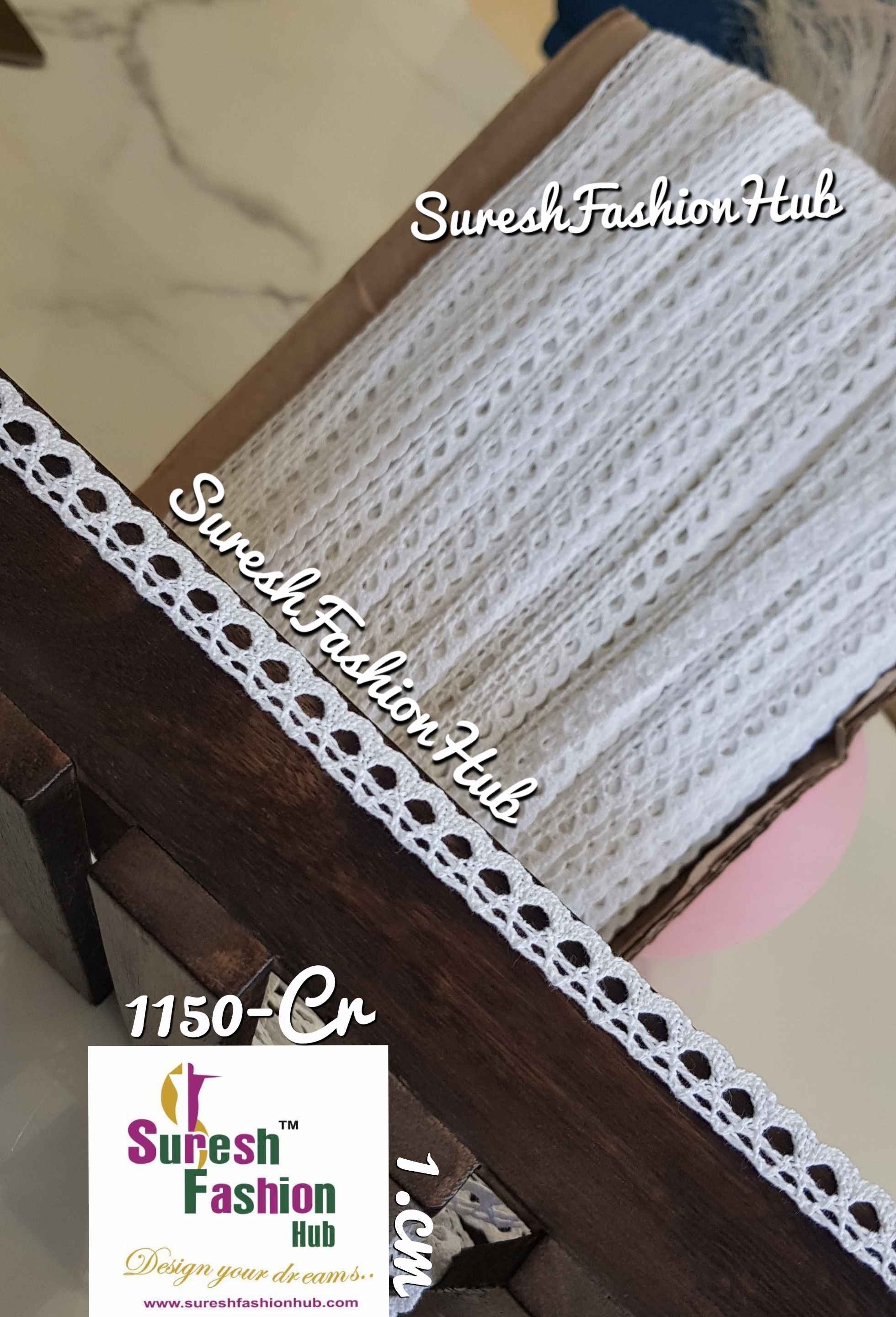 Semicircular pattern Cotton Crotchet Trim