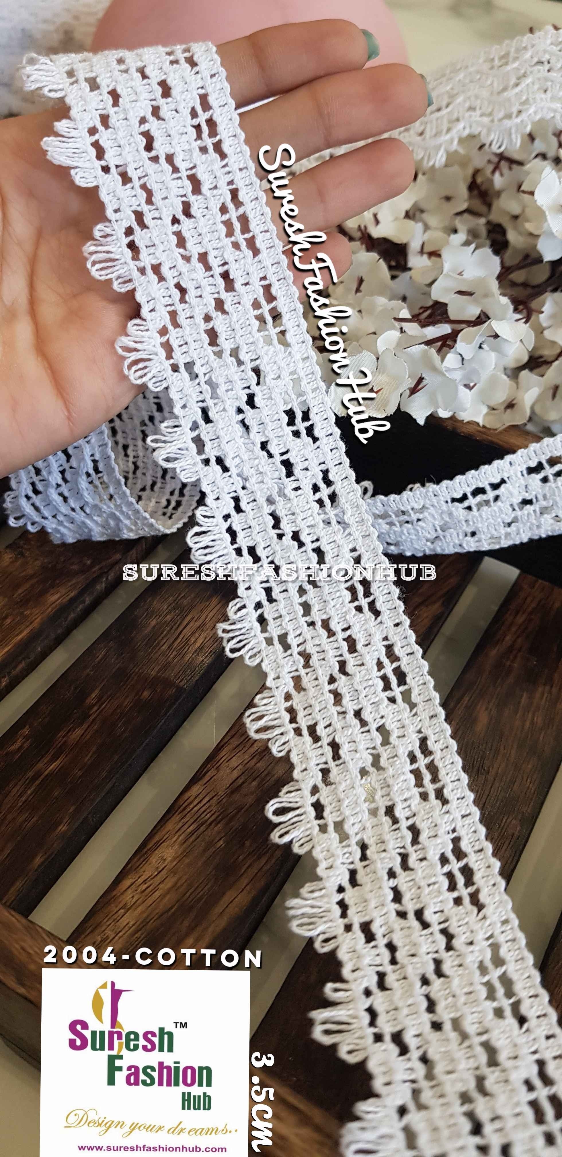 Intricate design Cotton Crotchet Trim