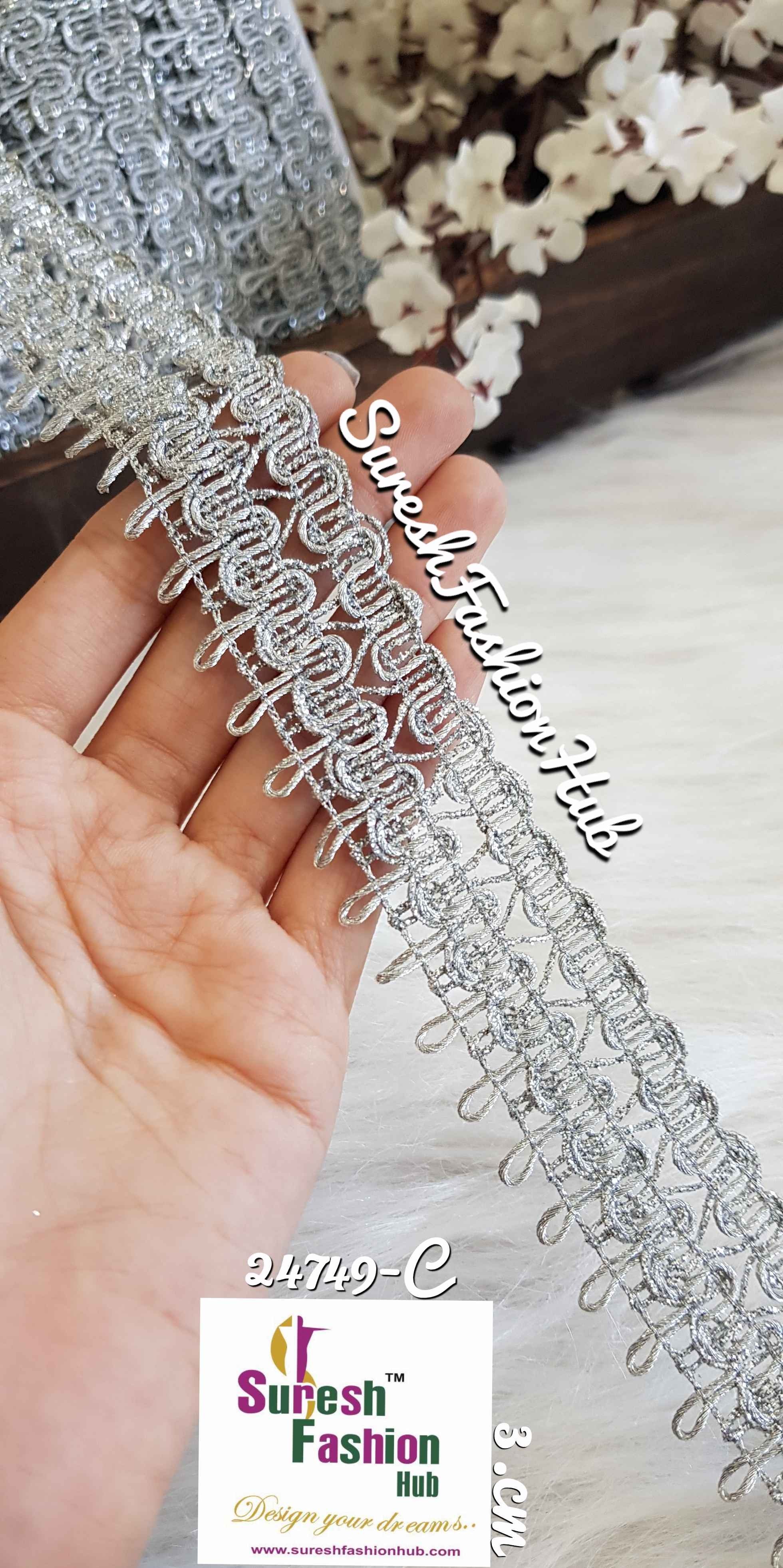 Ornate Decoration Silver Trim
