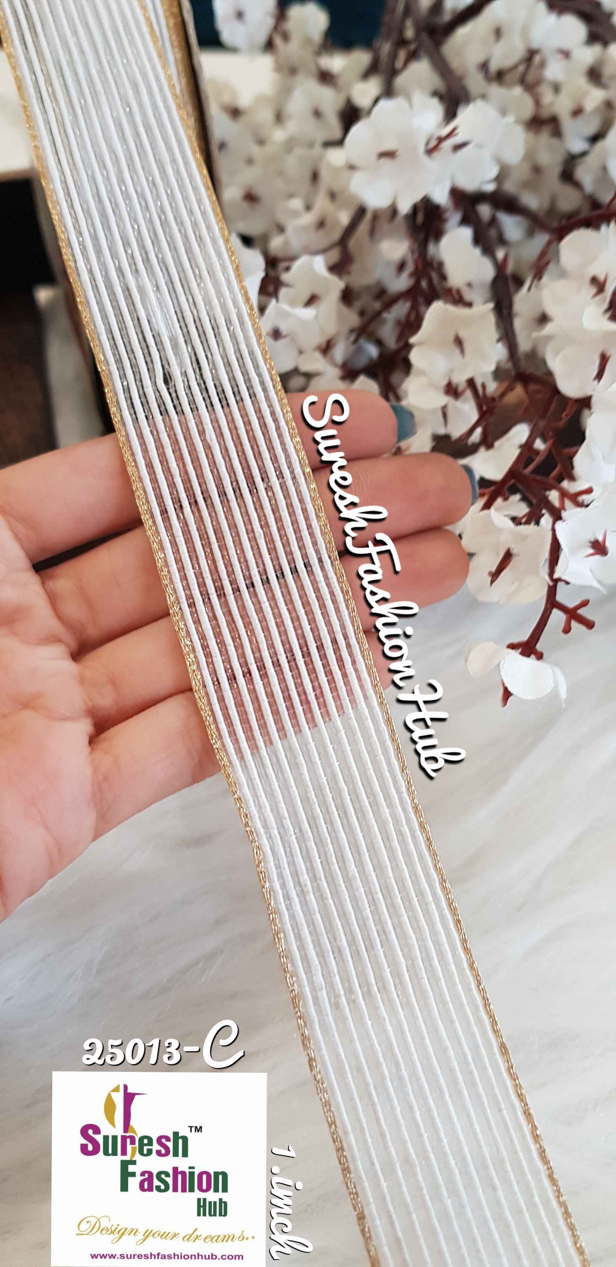 White Color Decorative Thick StrapTrim