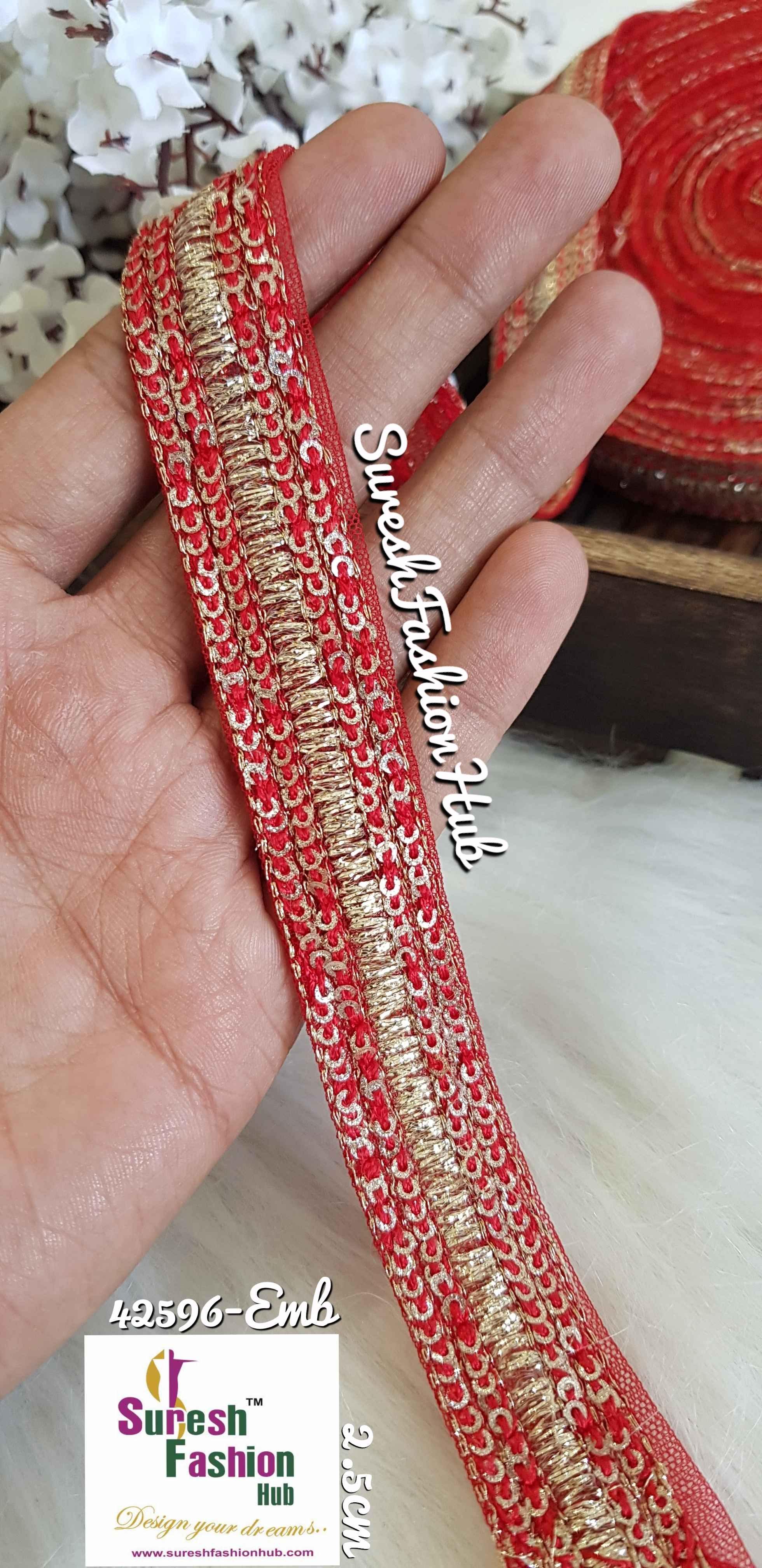 Classic Red Royal Bridal trim