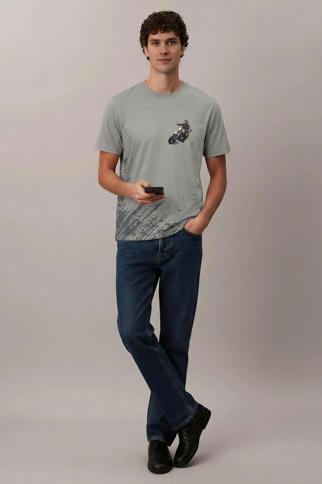 Albion Men’s Premium Graphic Print Casual T-Shirt