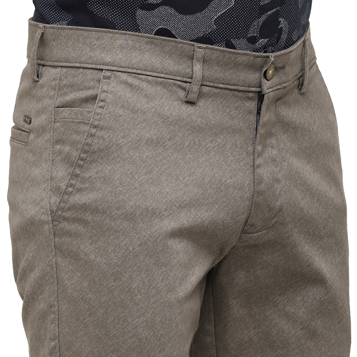 Swiss Club Mens Solid Comfort Fit 98% Cotton 2% Lycra Grey Fashion Trousers (T-SC-33 B-GRY-CF-LY_30INCH)