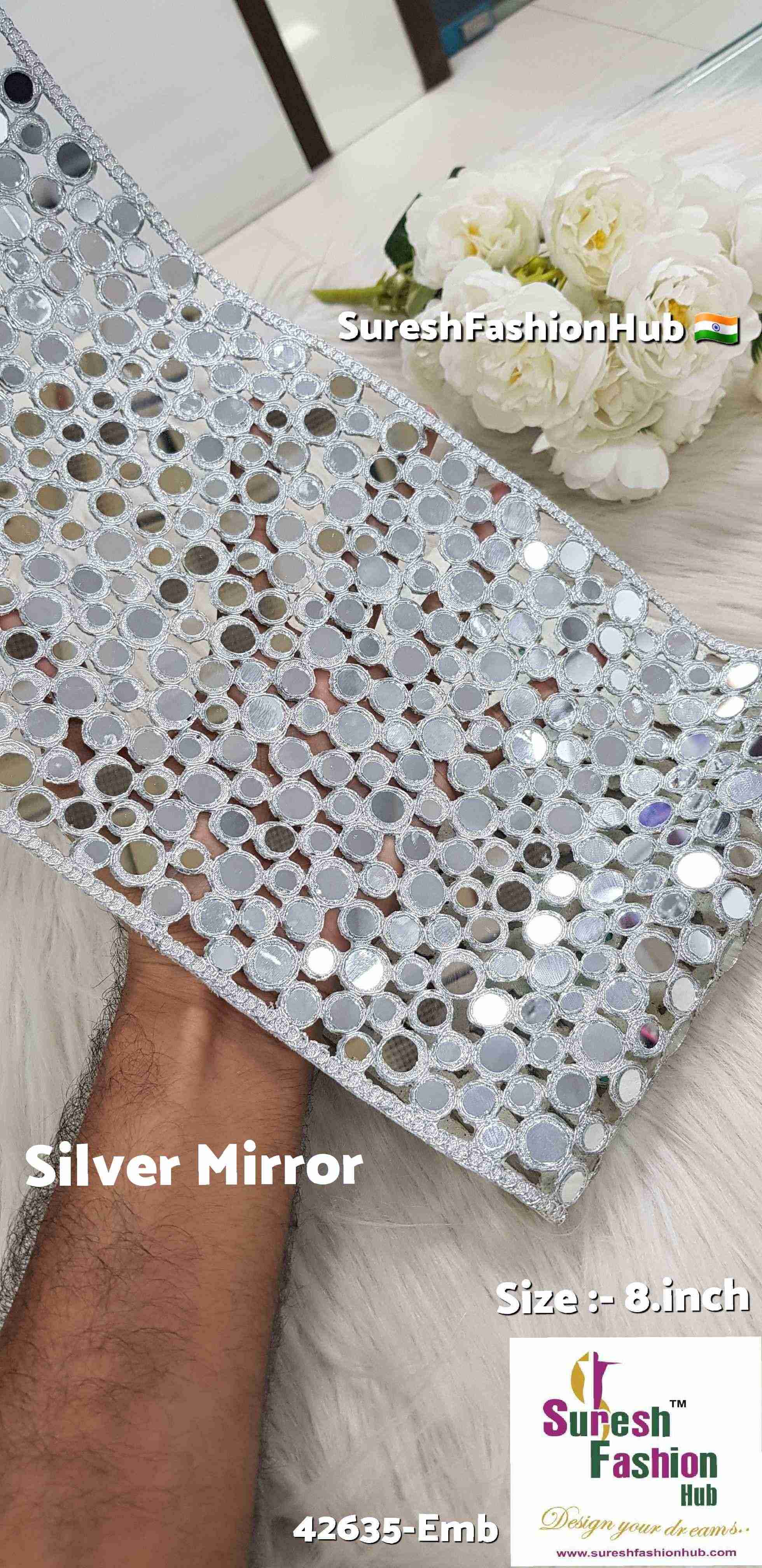Silver Mirror Elegance Lace