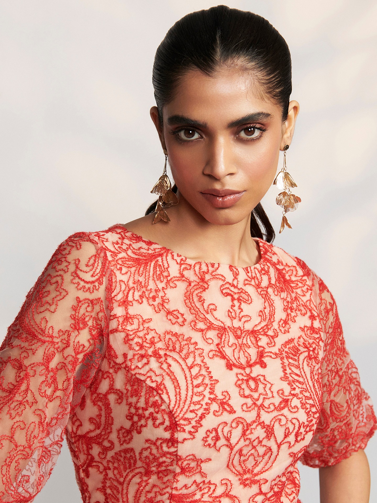 Red Carmina Long Dress