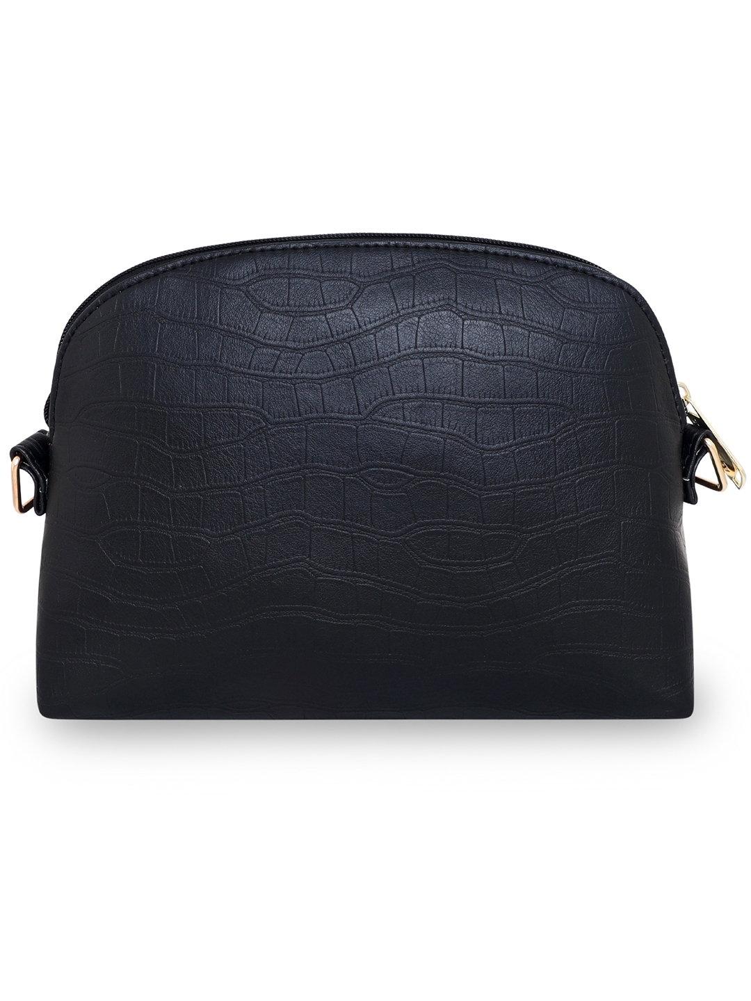 Aeropostale | Aeropostale Textured Kylie PU Sling Bag with non-detachable strap (Black) 2