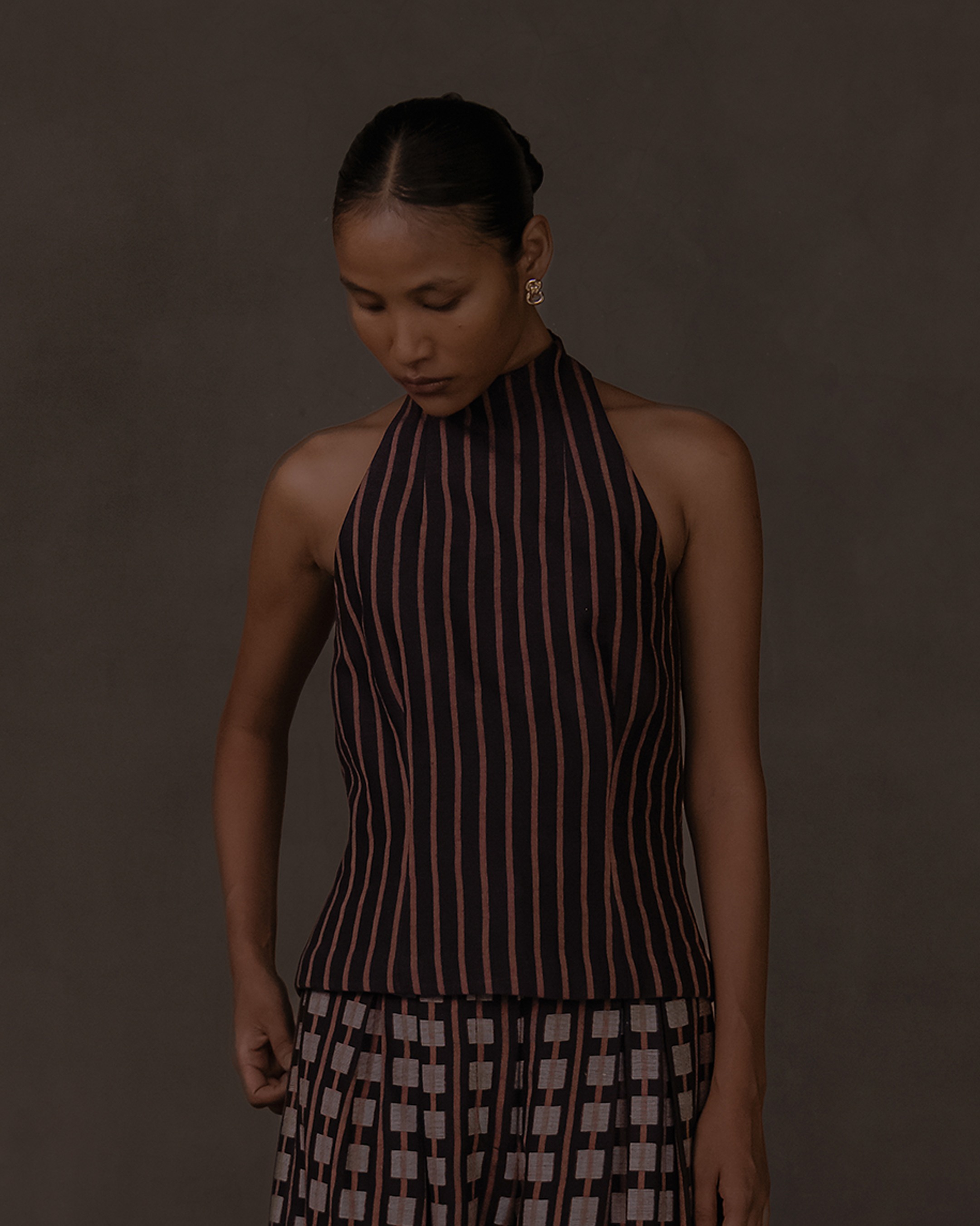 Striped Halter Top