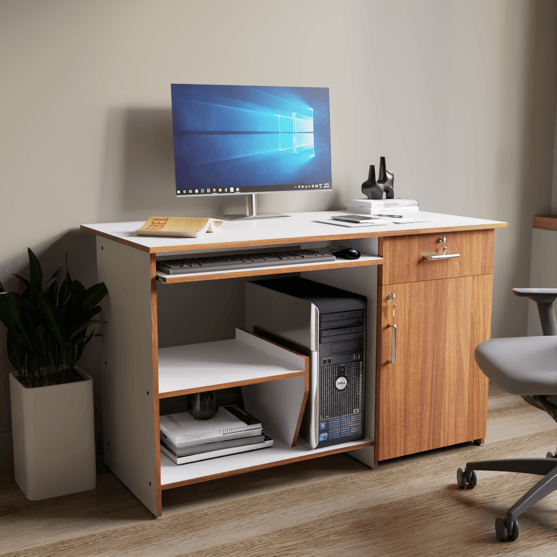 NEUDOT Zanko Engineered Wood Study & Computer Table and Office Desk ...