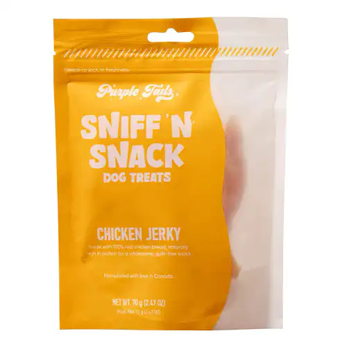 Purple Tails | Purple Tails Canada Sniff N Snack Dog Treats - Chicken Jerky 70g