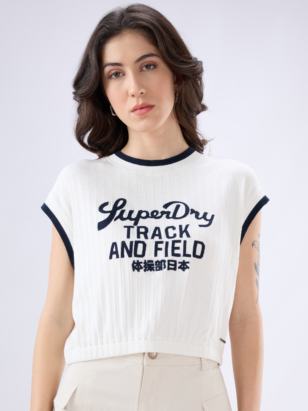 EMBROIDERED ELASTICATED TOP