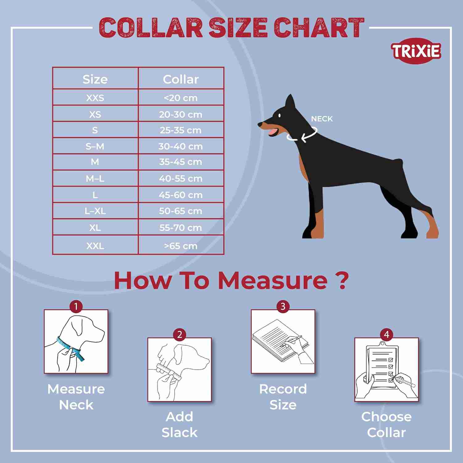 Trixie Premium Extra Wide Neoprene Padded Collar for Dogs, Boho Diamond/Caramel