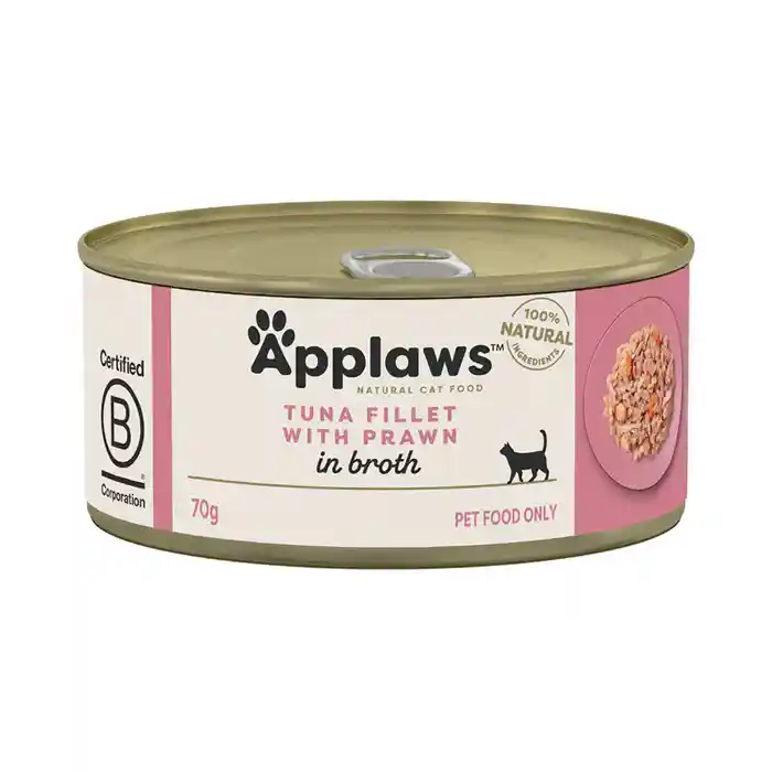 Applaws Cat Wet Food Tuna Fillet and Prawns in Broth 70g