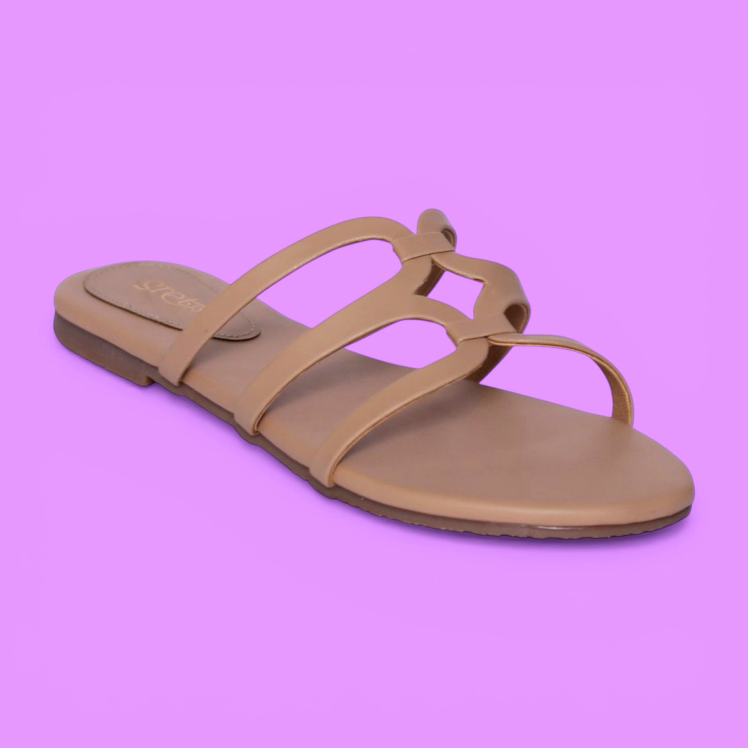 Women Dark Beige Lumière Loop Sandals