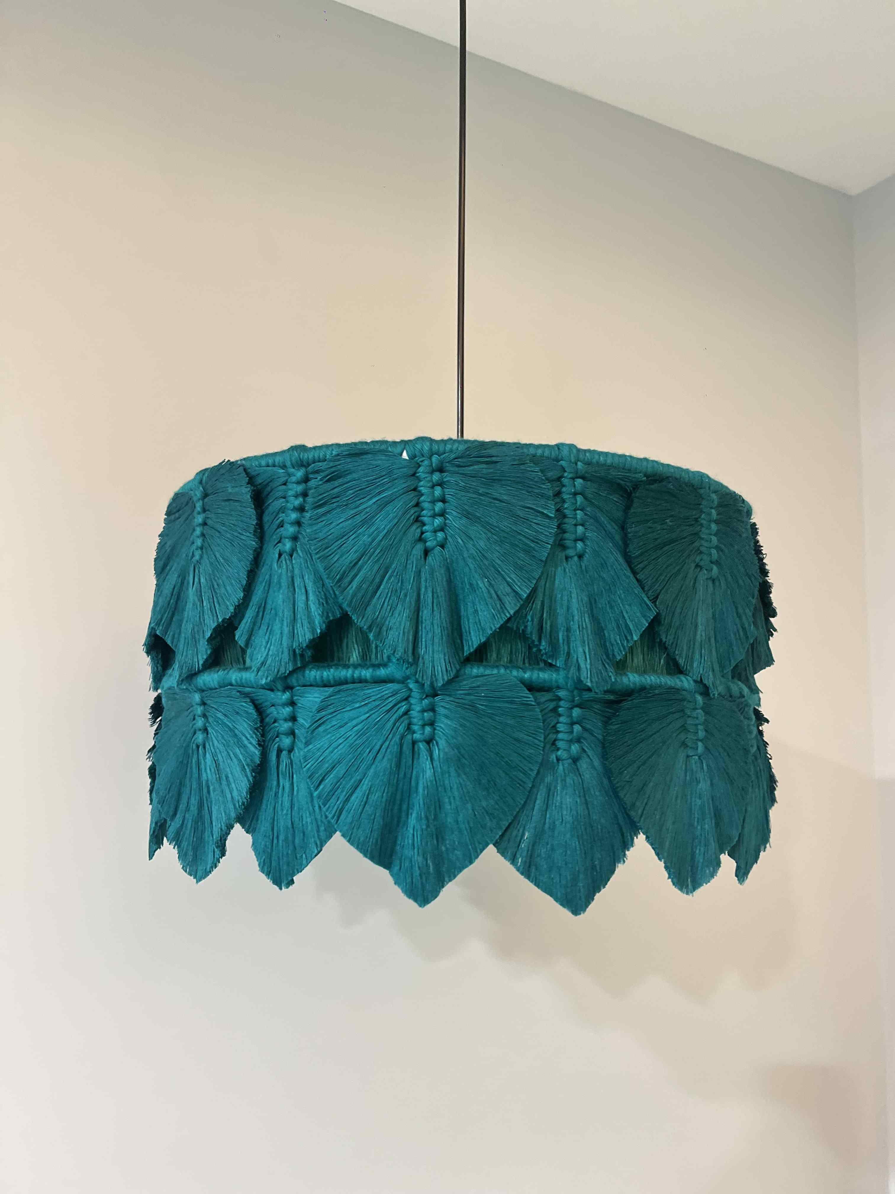 Macrame Leaf Chandelier