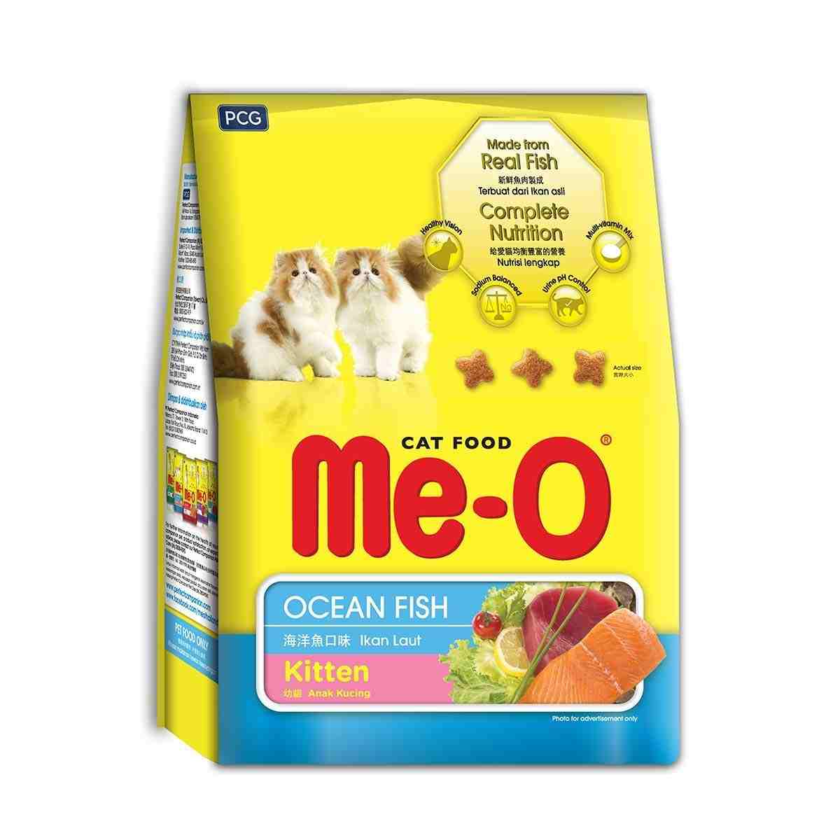 Me O Ocean Fish Kitten Dry Cat Food - 2.8 Kg + Treat