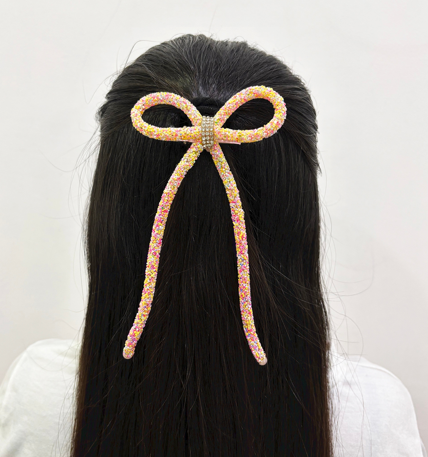 Glam Bow- Pink, Yellow