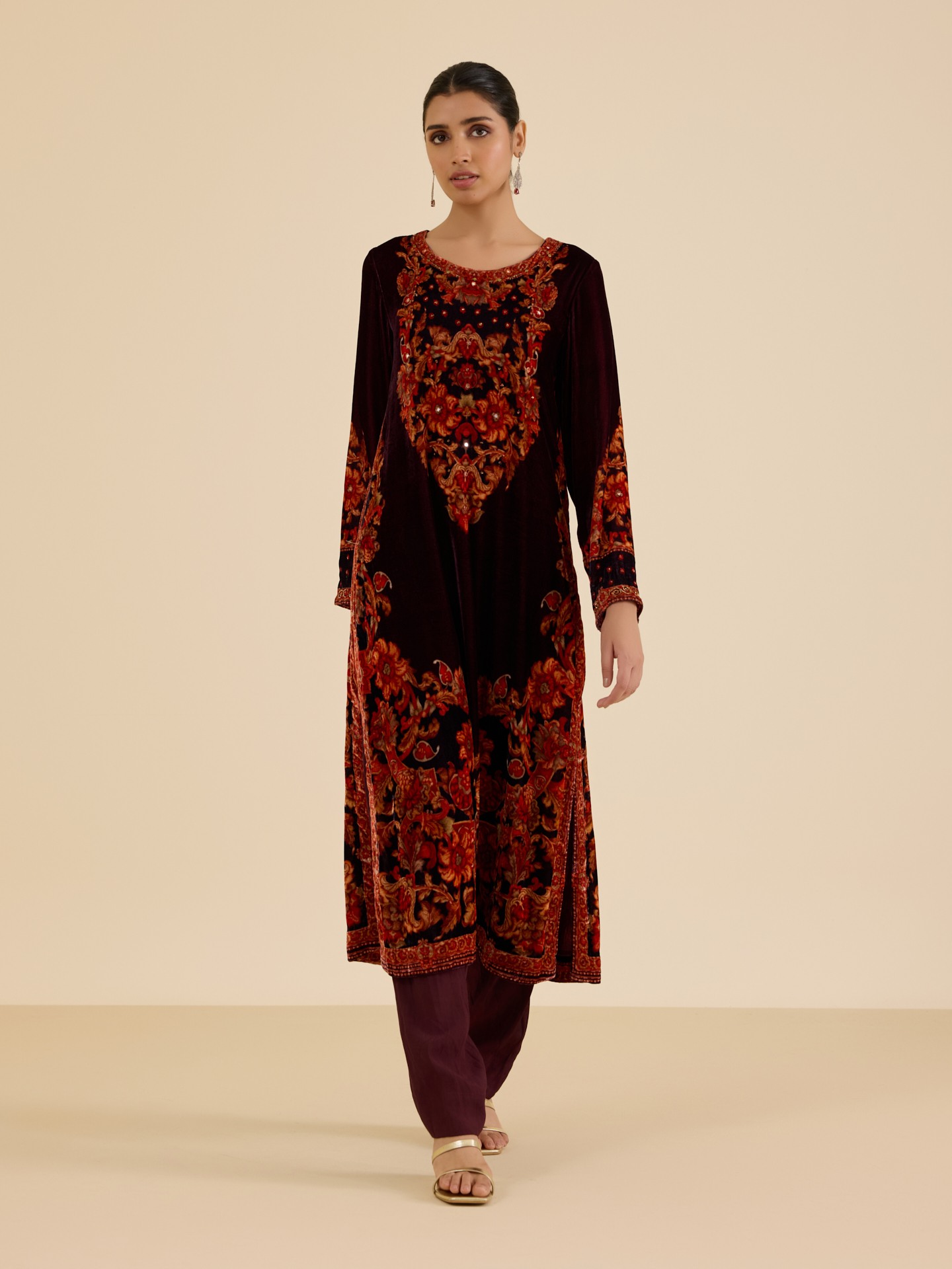 Wine Eve Suit Set