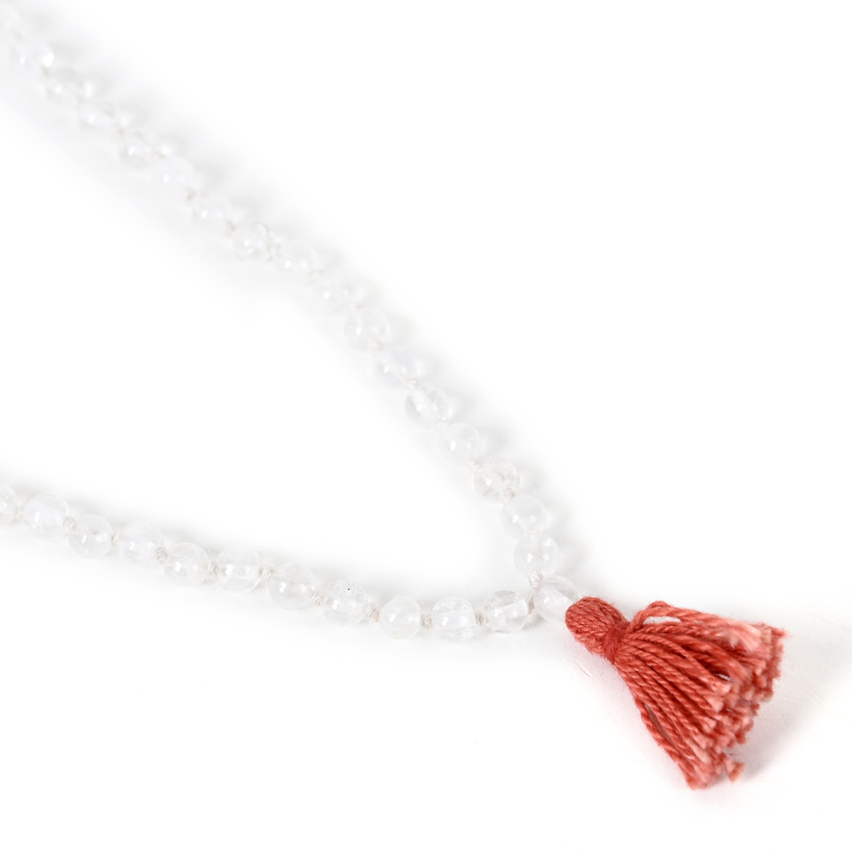 Shiv Ratan Kendra Quartz / Sphatic Mala for Healing, Prayer, Meditation & Spiritual Gains II 108+1 Bead II Length: 35-40 CM II Weight: 20-30 Grams II