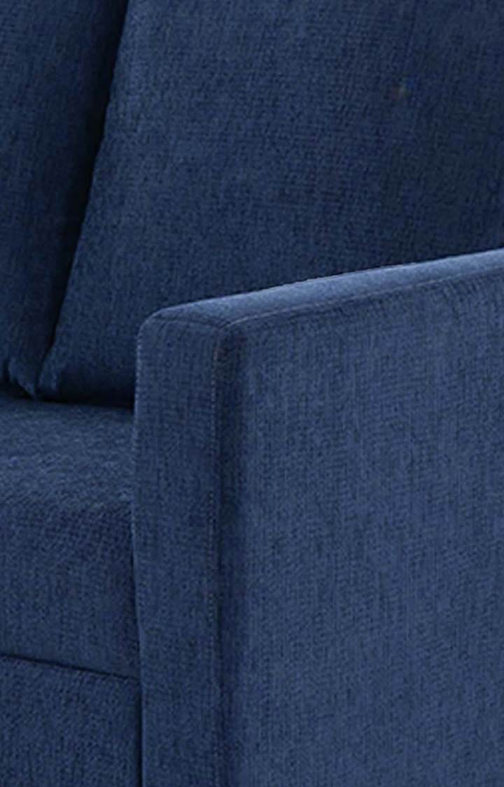 neudot Saya Sofa for Living Room |2 Persons Sofa|Premium Fabric with Cushioned Armrest | Solid Wood Frame|2 Seater in Saya Blue Color
