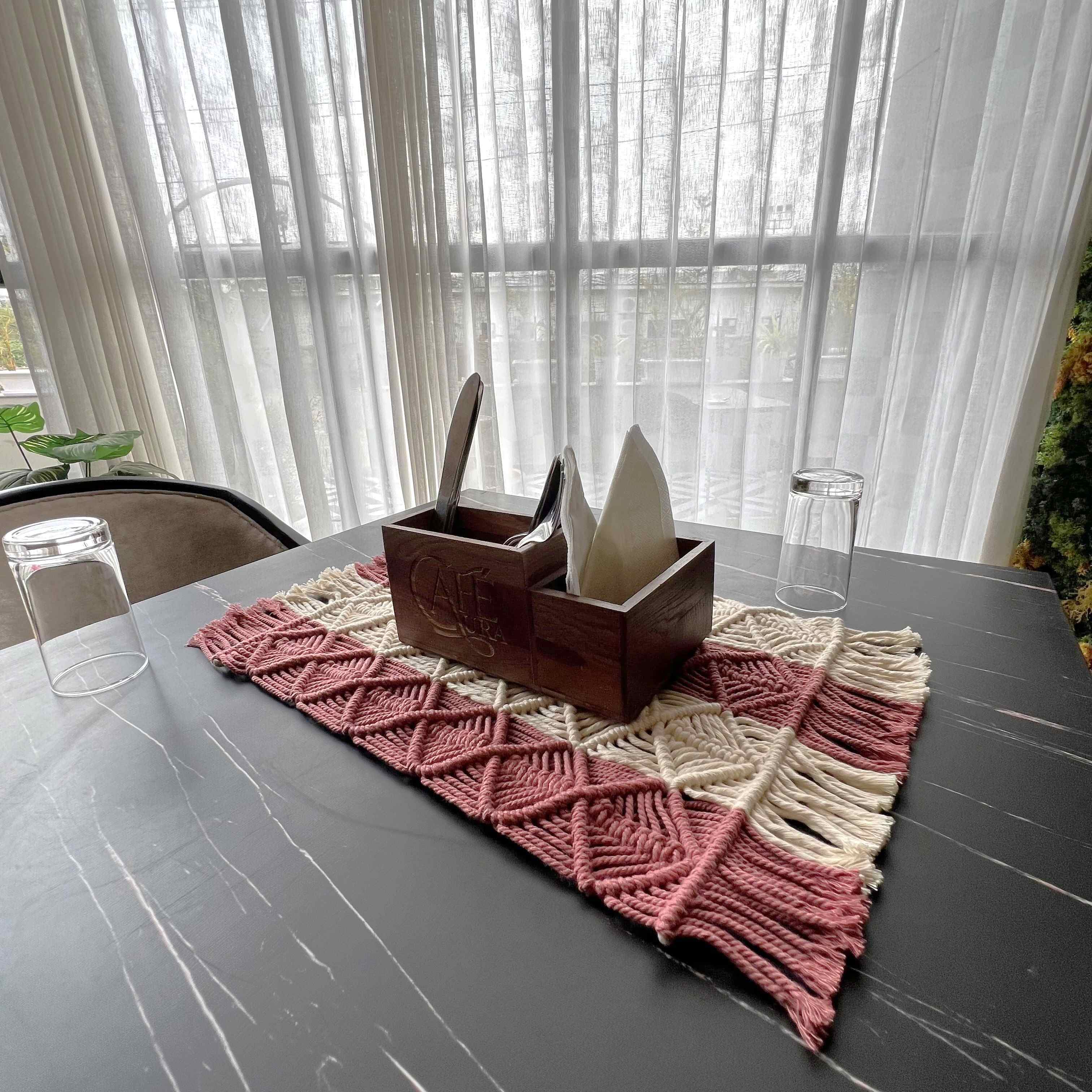 Macrame "Crossweave" Table Mat