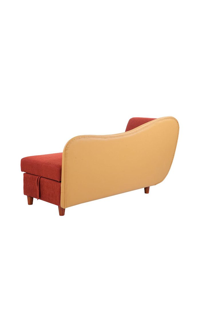 Viva Storage LHS Chaise Lounger Rusty Cider Orange Colour