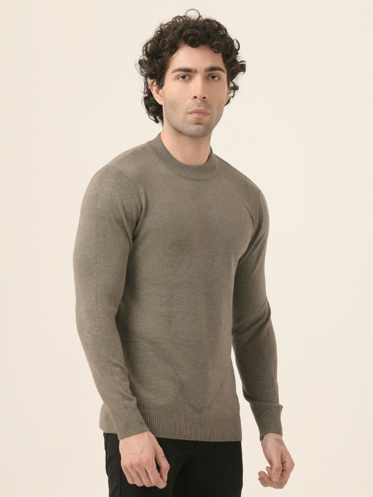 Albion Mens Winter Brown Sweaters
