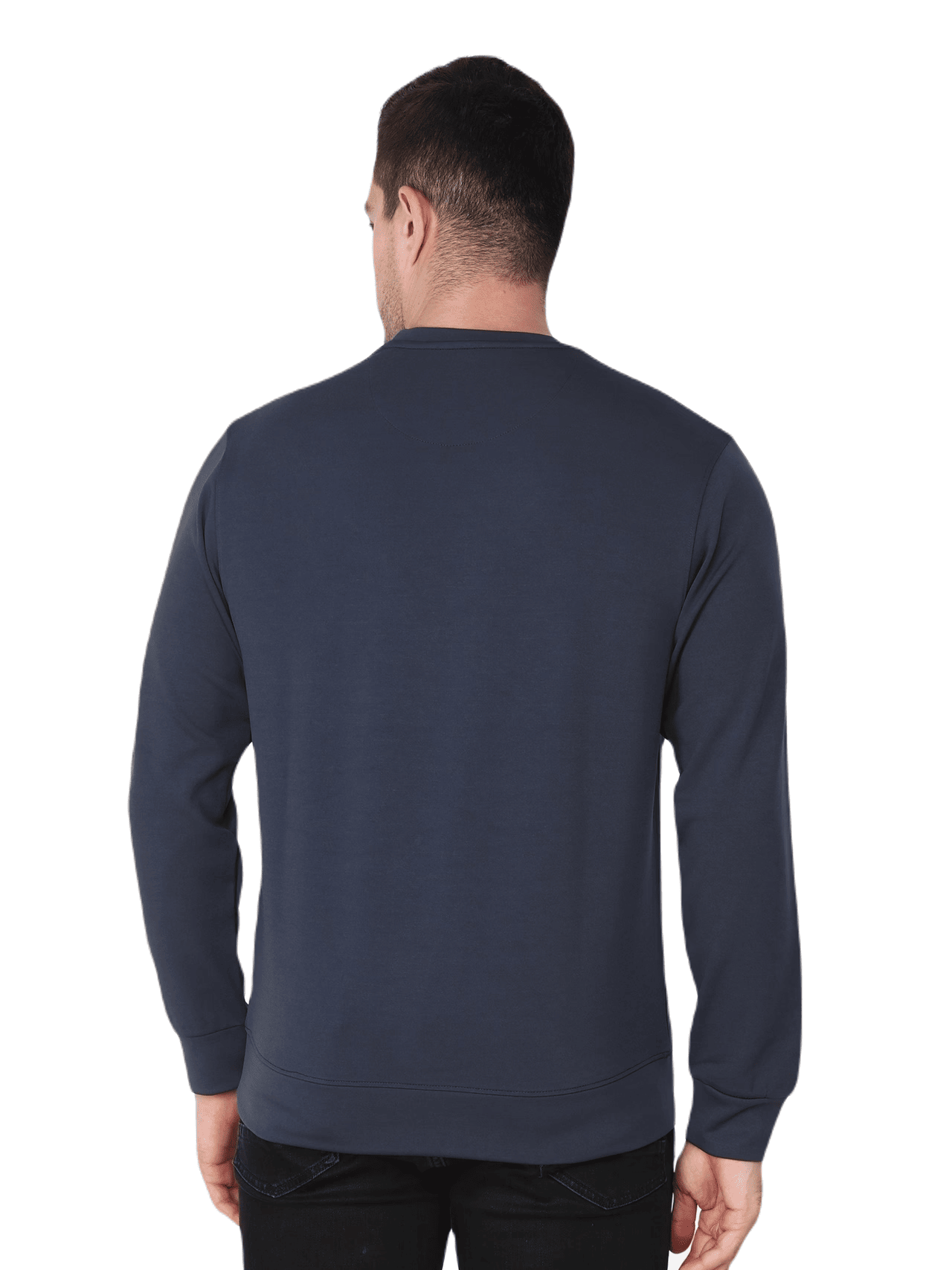 Albion  Mens Winter Dk Grey Round Neck Sweatshirt