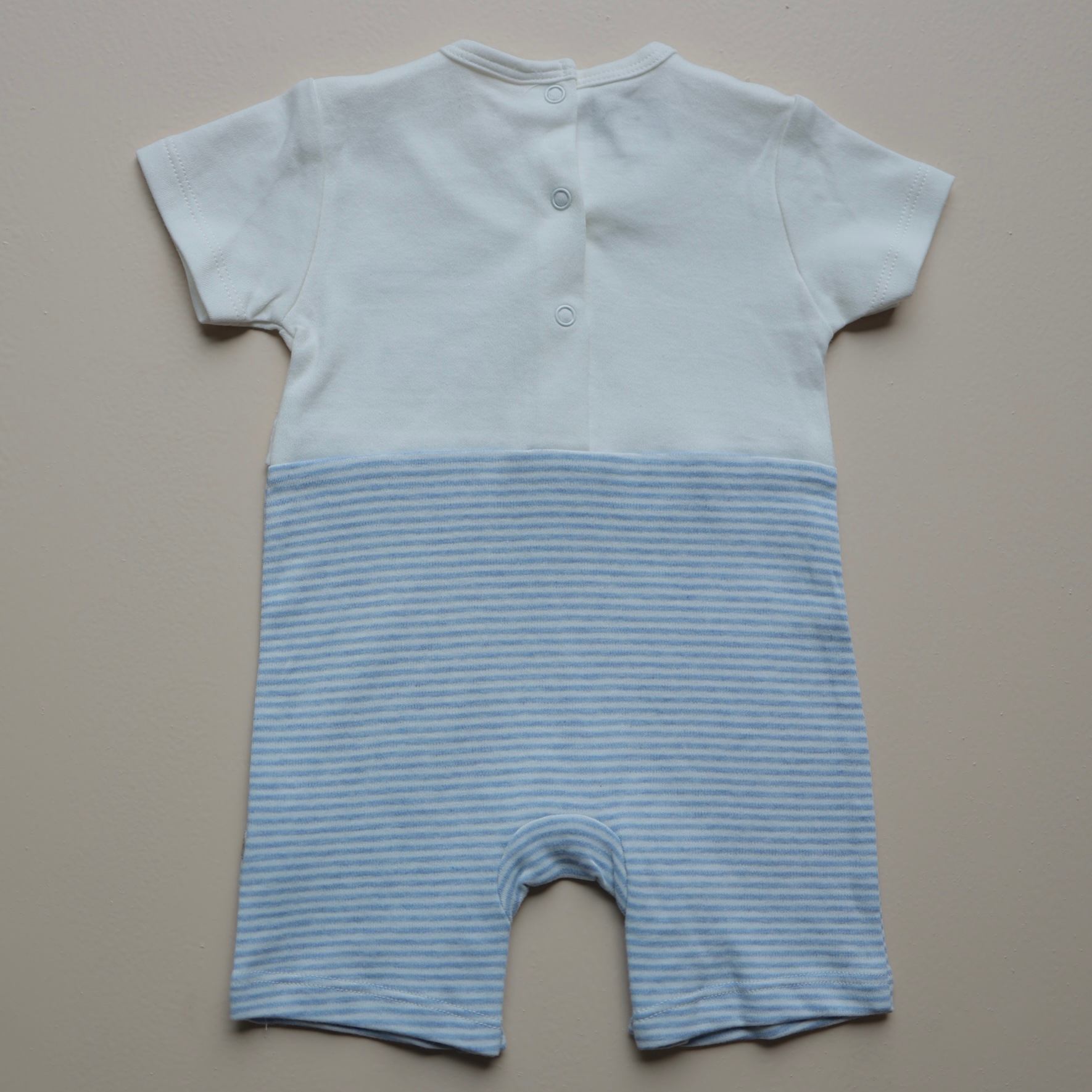 Little Conductor Stripes Romper