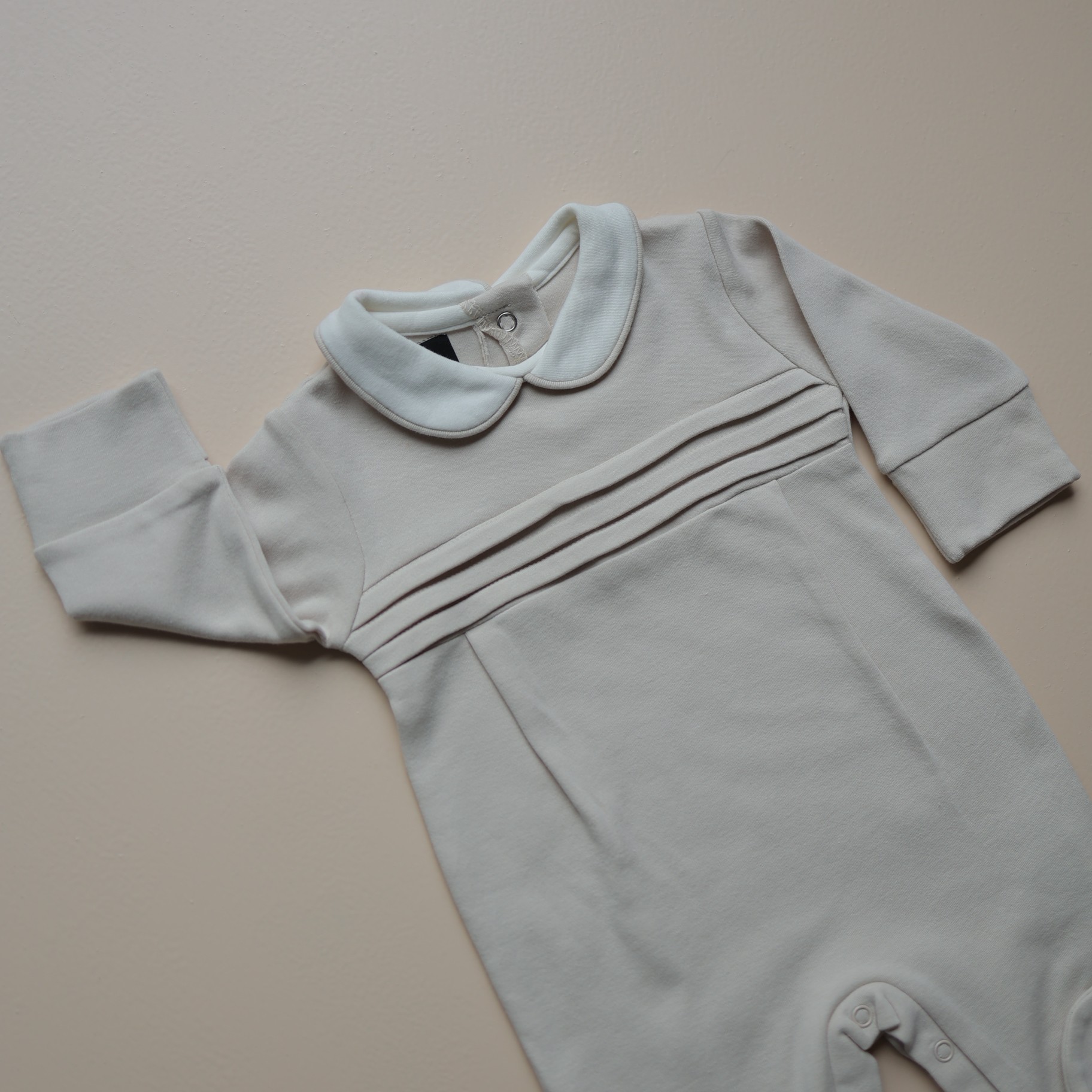 Classic Pinstripe Baby Romper