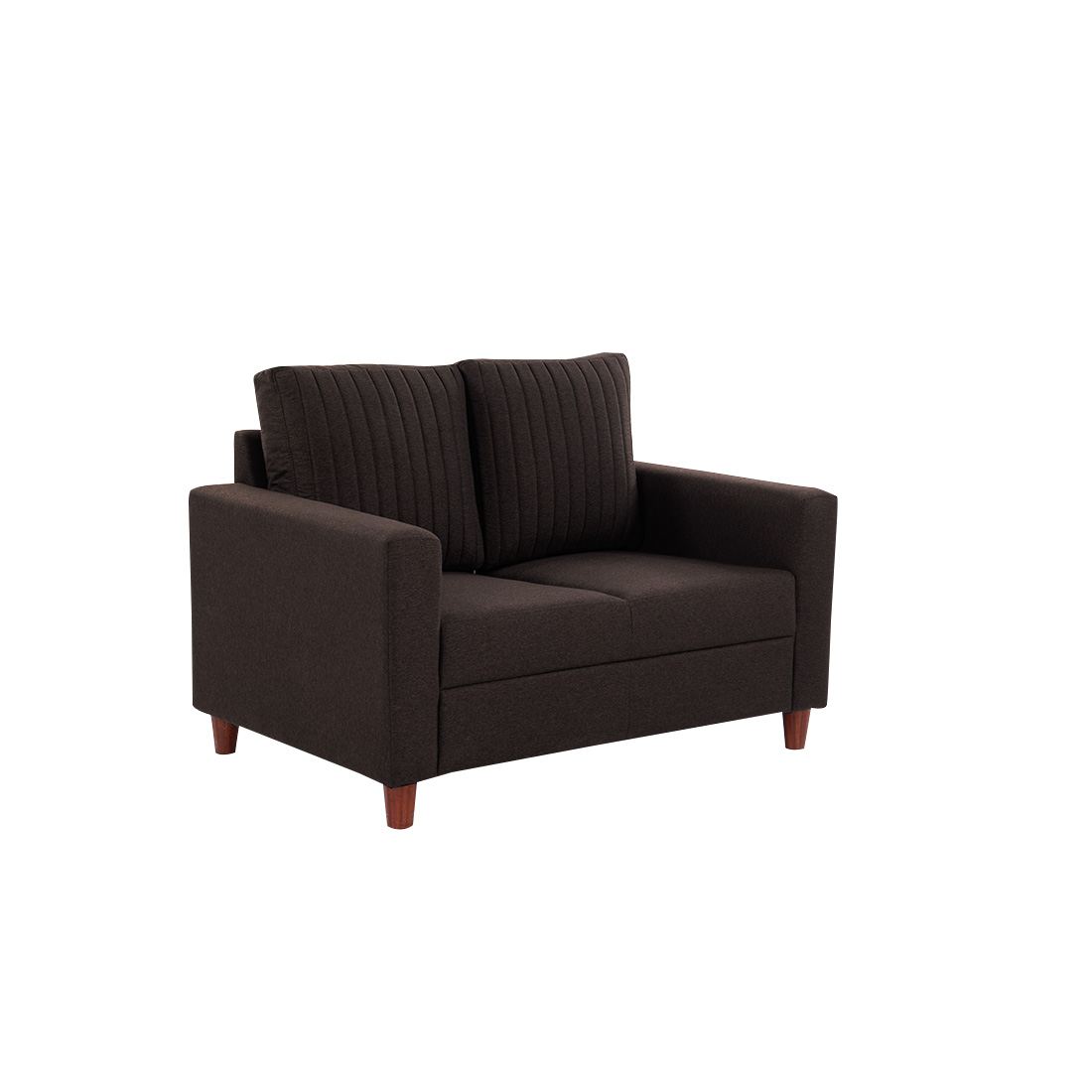 neudot Roman Sofa for Living Room |2 Persons Sofa|Premium Fabric with Cushioned Armrest | Solid Wood Frame|2 Seater in Chocolate Brown Color