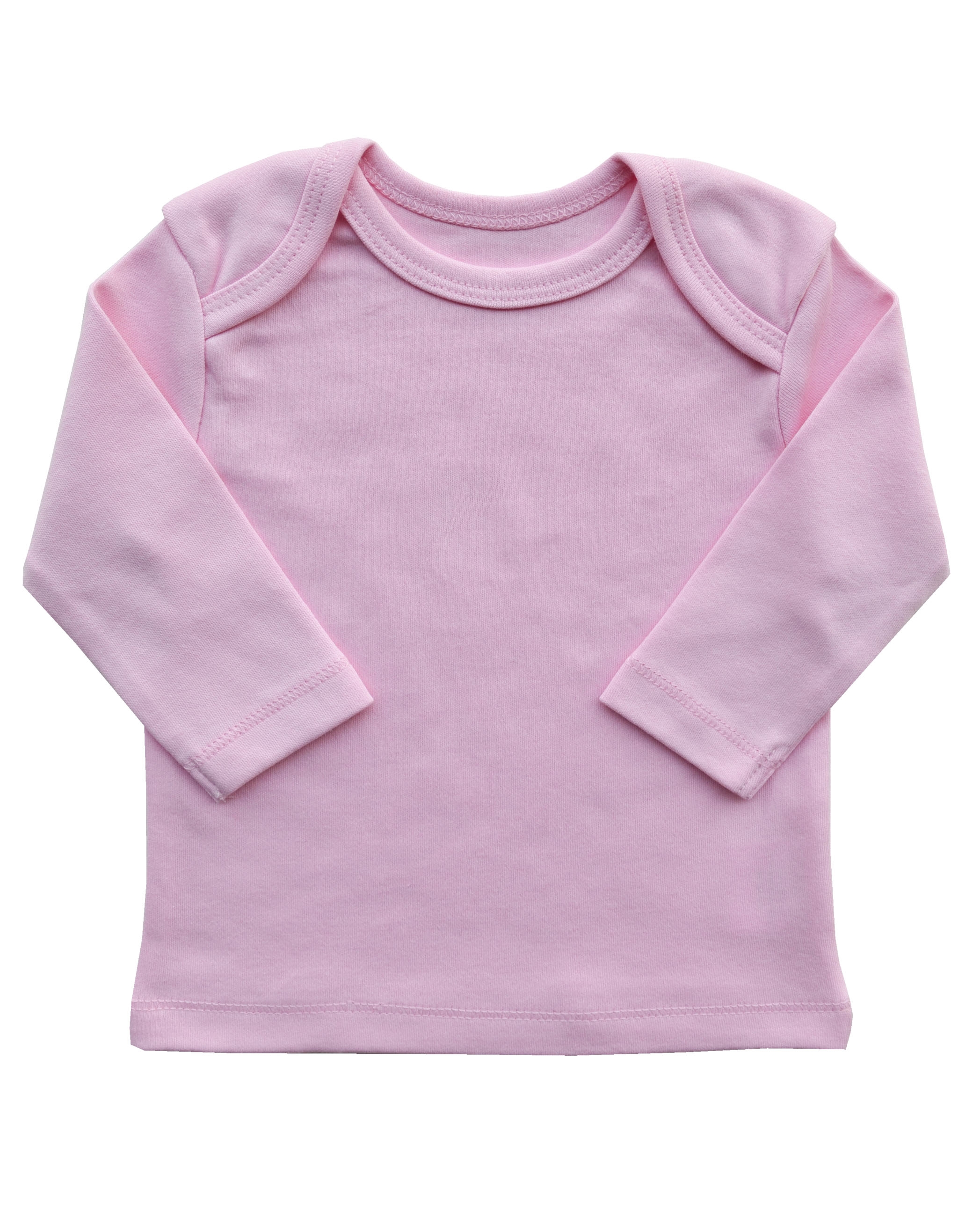 Pink Long Sleeve Top (100% Cotton Interlock Biowash)