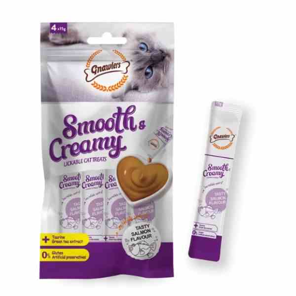 Gnawlers Creamy Salmon Cat Treat - 60 g
