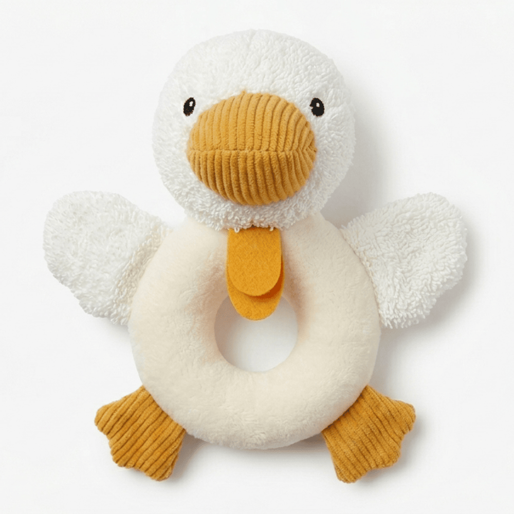 Mothercare Quacky The Duck Ring Rattle - Off-White