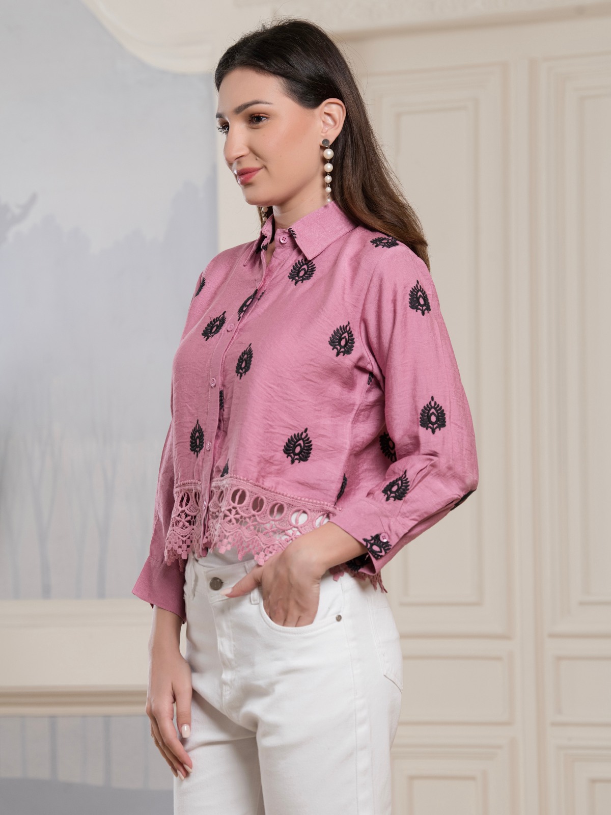 ALBION SMART LADIES PINK TOP