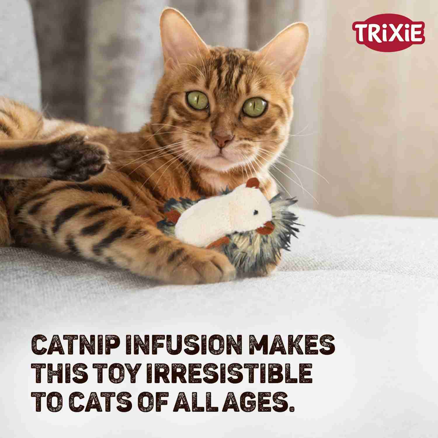 Trixie Hedgehog Catnip Toy for Cats (8 cm)