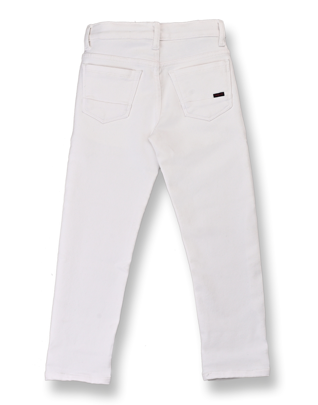 Tadpole | Tadpole Boy's White Denim Solid Jeans 1