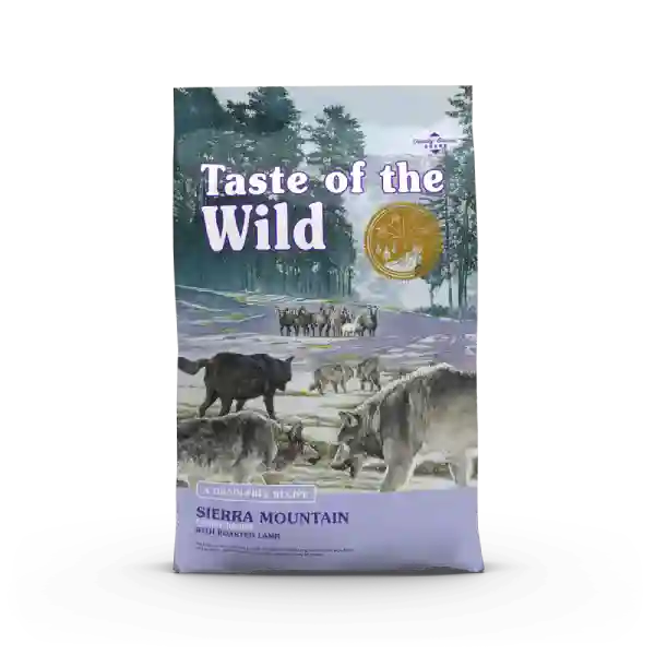 Taste of the Wild Sierra Mountain Canine Recipe Grain Free Dry Dog Food (Roasted Lamb) - 2 Kg