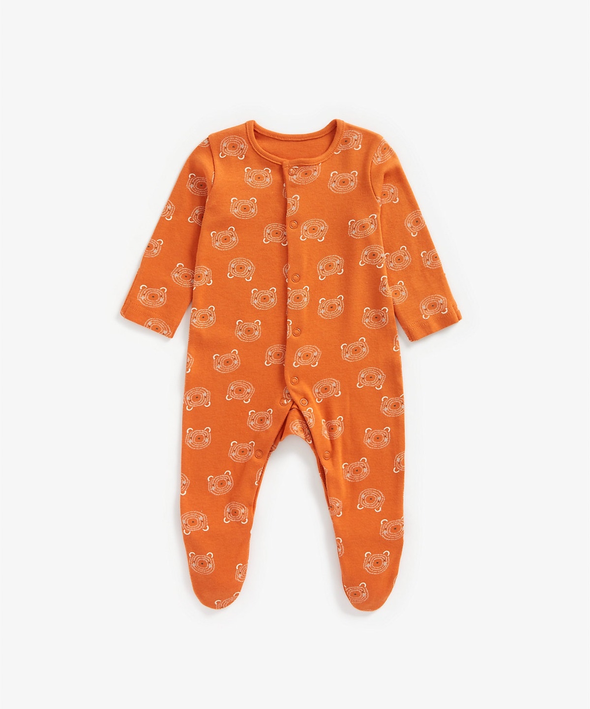 Unisex Full Sleeves Sleepsuit Bear Print - Pack Of 3 - Multicolor